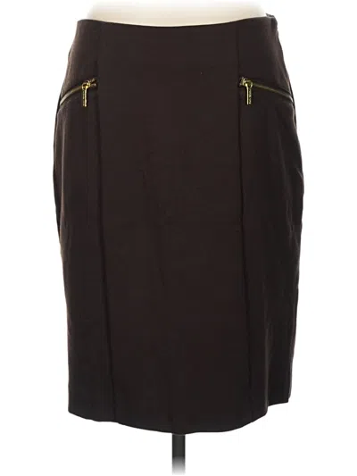 Pre-owned Michael Michael Kors Wool Skirt In Brown