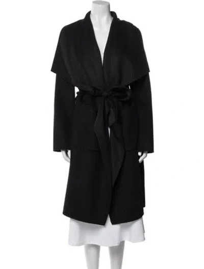Pre-owned Michael Michael Kors Wool Trench Coat In Blue
