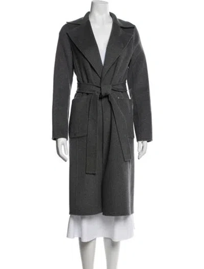 Pre-owned Michael Michael Kors Wool Trench Coat In Gray