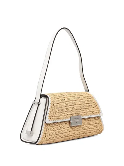 Michael Michael Kors Woven Shoulder Bag In Brown