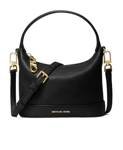 Michael Michael Kors Wythe Leather Crossbody Bag In Black