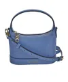 Michael Michael Kors Wythe Leather Crossbody Bag In Blue