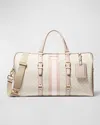 Michael Michael Kors Xl Monogram Zip Weekender Bag In Vanilla Pink