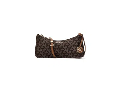 Michael Michael Kors Zadie Small East West Top Zip Crossbody Handbags Brown/acorn: One Size