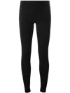 Michael Michael Kors Zip Detail Stretch Leggings In Black