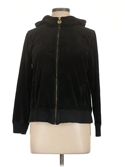 Pre-owned Michael Michael Kors Zip Up Hoodie In Black