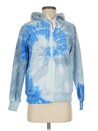 Pre-owned Michael Michael Kors Zip Up Hoodie In Blue
