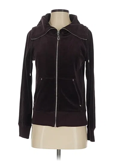 Pre-owned Michael Michael Kors Zip Up Hoodie In Burgundy