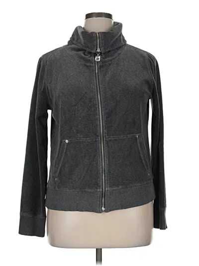 Pre-owned Michael Michael Kors Zip Up Hoodie In Gray