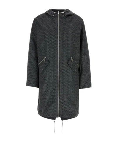 Michael Michael Kors Zipped Long Jacket In Black