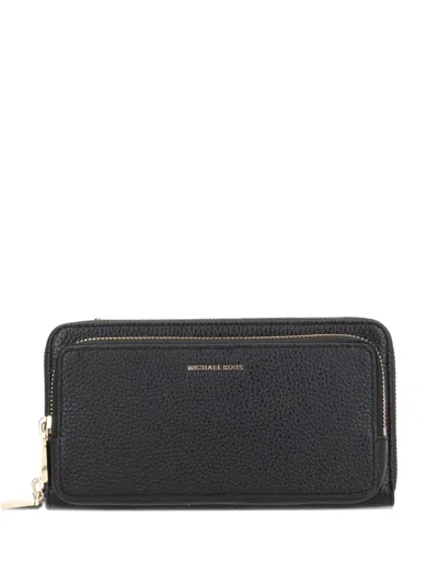 Michael Michael Kors Zipped Long Wallet In Black