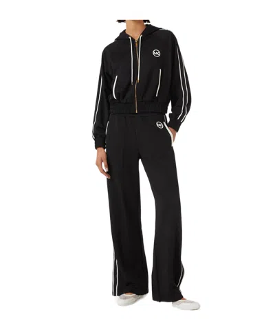 Michael Michael Kors Zipper Sweatshirt In Black