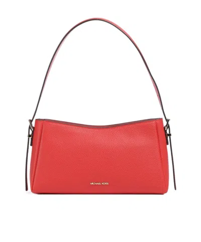 Michael Michael Kors Zippered Shoulder Bag In Red