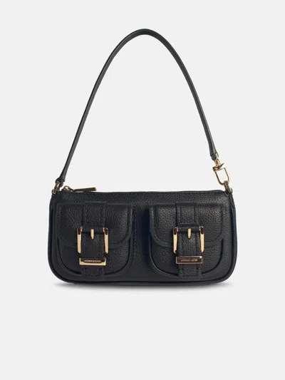 Michael Michael Kors 'zoe' Black Leather Bag