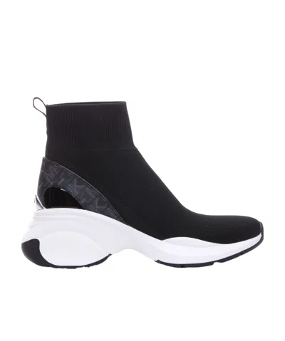 Michael Michael Kors Zumma Sock-style Sneakers In Black