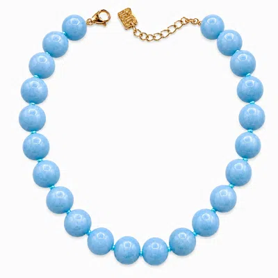 Michael Nash Jewelry Women's Abigail Blue Agate Necklace