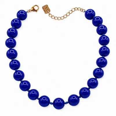 Michael Nash Jewelry Women's Abigail  Blue Jasper Semi Precious Bead Necklace