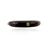 Michael Nash Jewelry Women's Black Resin Bangle With Multi-color Crystals In Black