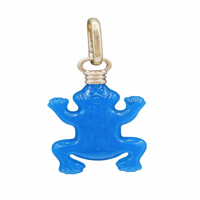 Michael Nash Jewelry Women's Blue Cerulean Frog Charm
