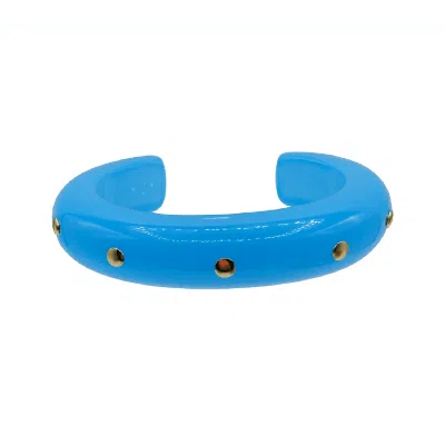 Michael Nash Jewelry Women's Blue Ingrid Turquoise Gold Studded Cuff