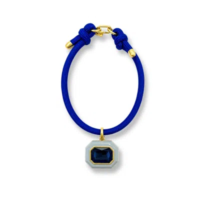 Michael Nash Jewelry Women's Blue Lena Aqua Resin And Sapphire Octagon Pendant
