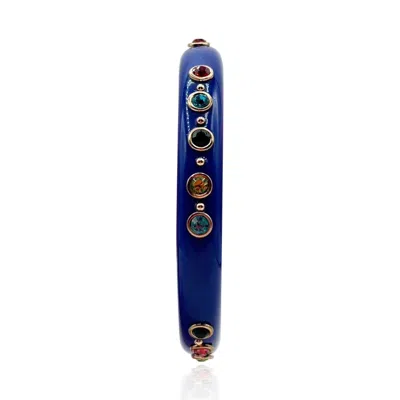 Michael Nash Jewelry Women's Blue Navy Resin Studded Resin Bangle