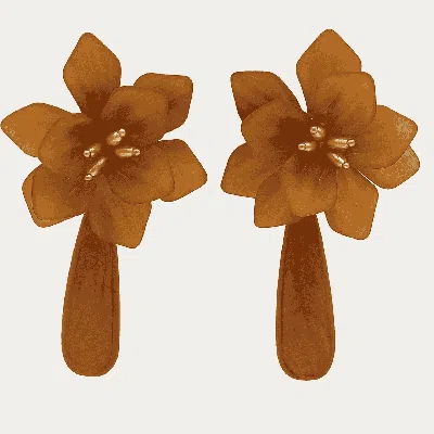 Michael Nash Jewelry Women's Brown Flora Carnelian Resin