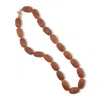 Michael Nash Jewelry Women's Brown Renata Large Amber Resin Carved Bead Necklace In Brown