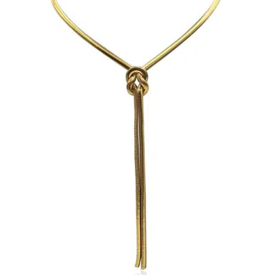 Michael Nash Jewelry Women's Gold Cobra Chain Knot Necklace