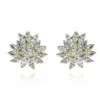 Michael Nash Jewelry Women's Gold / Neutrals Round And Navette Gold Plated Cubic Zirconium Clip On Earrings In Gold