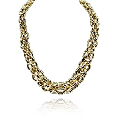 Michael Nash Jewelry Women's Gold Plated Brass Multi Link Necklace