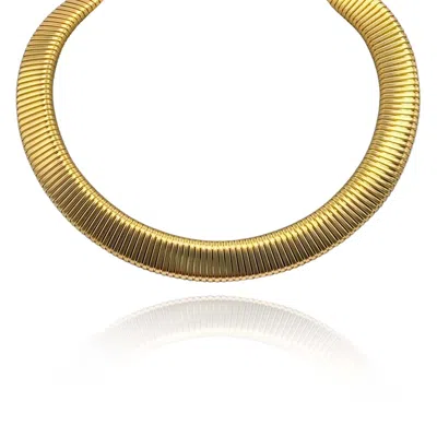Michael Nash Jewelry Women's Gold Plated Cobra Collar Necklace