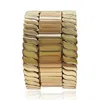 Michael Nash Jewelry Women's Gold Plated Three Piece Swirl Elastic Bracelet Set
