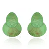 Michael Nash Jewelry Women's Green Resin Drop Earrings In Green