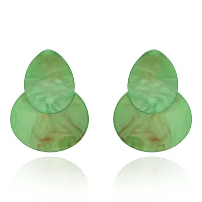 Michael Nash Jewelry Women's Green Resin Drop Earrings