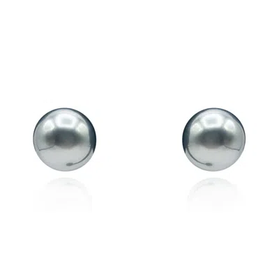 Michael Nash Jewelry Women's Grey Mabe Pearl Resin Clip On Earrings In Gray