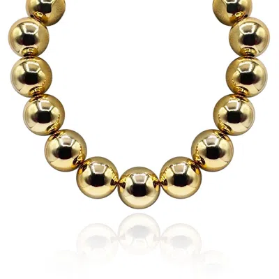 Michael Nash Jewelry Women's Large Gold Gumball Bead Necklace