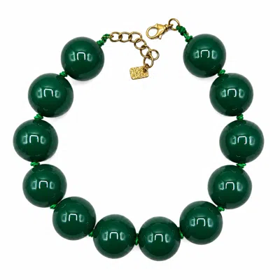 Michael Nash Jewelry Women's Lucy Forest Green Gumball Necklace