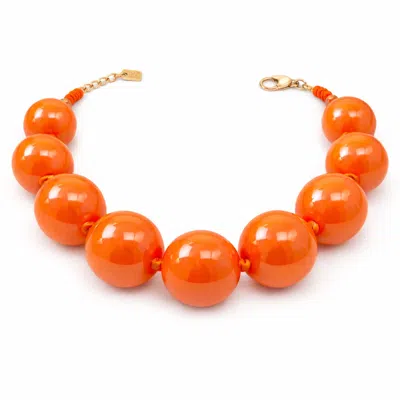 Michael Nash Jewelry Women's Lucy Orange Gumball Necklace