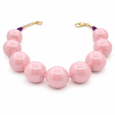 Michael Nash Jewelry Women's Lucy Pink Gumball Necklace