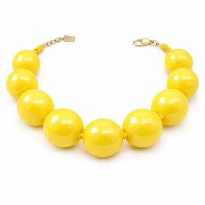 Michael Nash Jewelry Women's Lucy Yellow Gumball Necklace