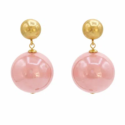 Michael Nash Jewelry Women's Marylynn Pink Ball Drop Earrings