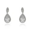 Michael Nash Jewelry Women's Neutrals Diamond Cubic Zirconium Pear-shaped Clip-on Drops In Red