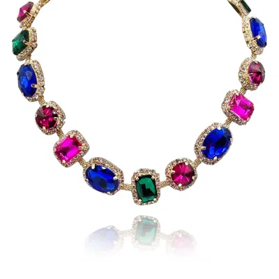 Michael Nash Jewelry Women's Neutrals / Gold Multi Color Gemstone Necklace