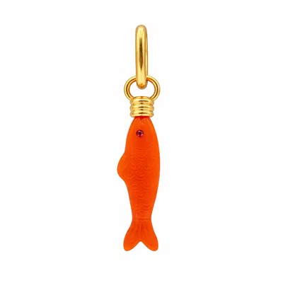 Michael Nash Jewelry Women's Orange Fish Charm