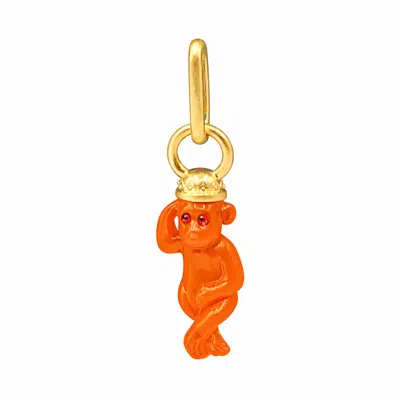 Michael Nash Jewelry Women's Orange Monkey Charm