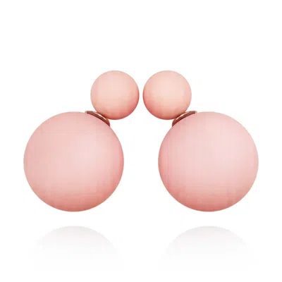 Michael Nash Jewelry Women's Pale Pink Double Ball Earring