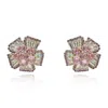 Michael Nash Jewelry Women's Pink / Gold / Neutrals Pink Sapphire And Baguette Crystal Clip On Button Earrings In Multi