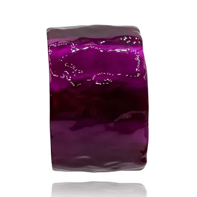 Michael Nash Jewelry Women's Pink / Purple Deep Purple Handmade Resin Bracelet