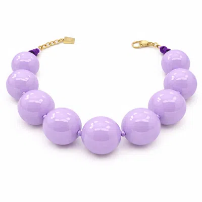 Michael Nash Jewelry Women's Purple Lucy Lavender Gumball Necklace